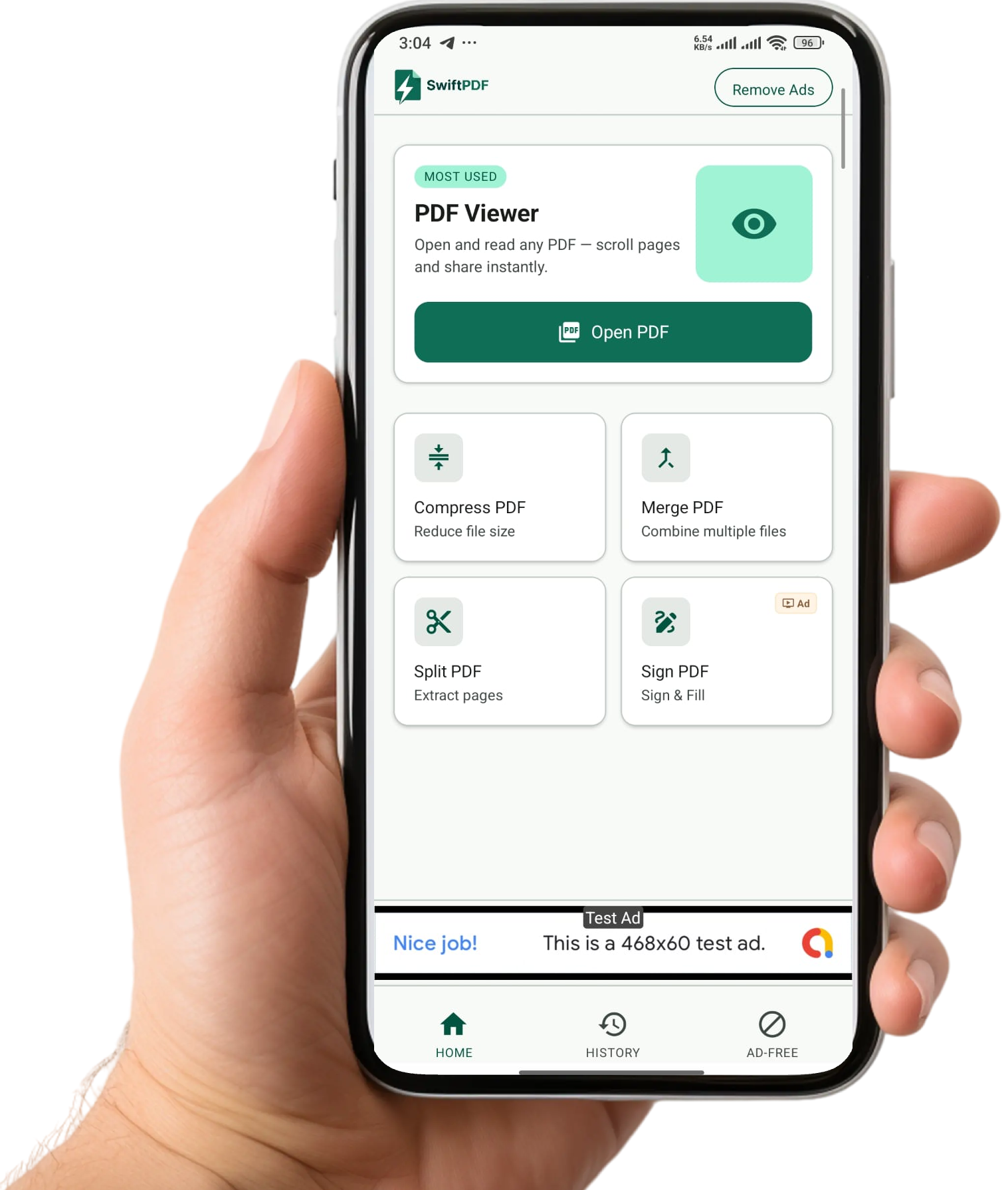 SwiftPDF app screenshot